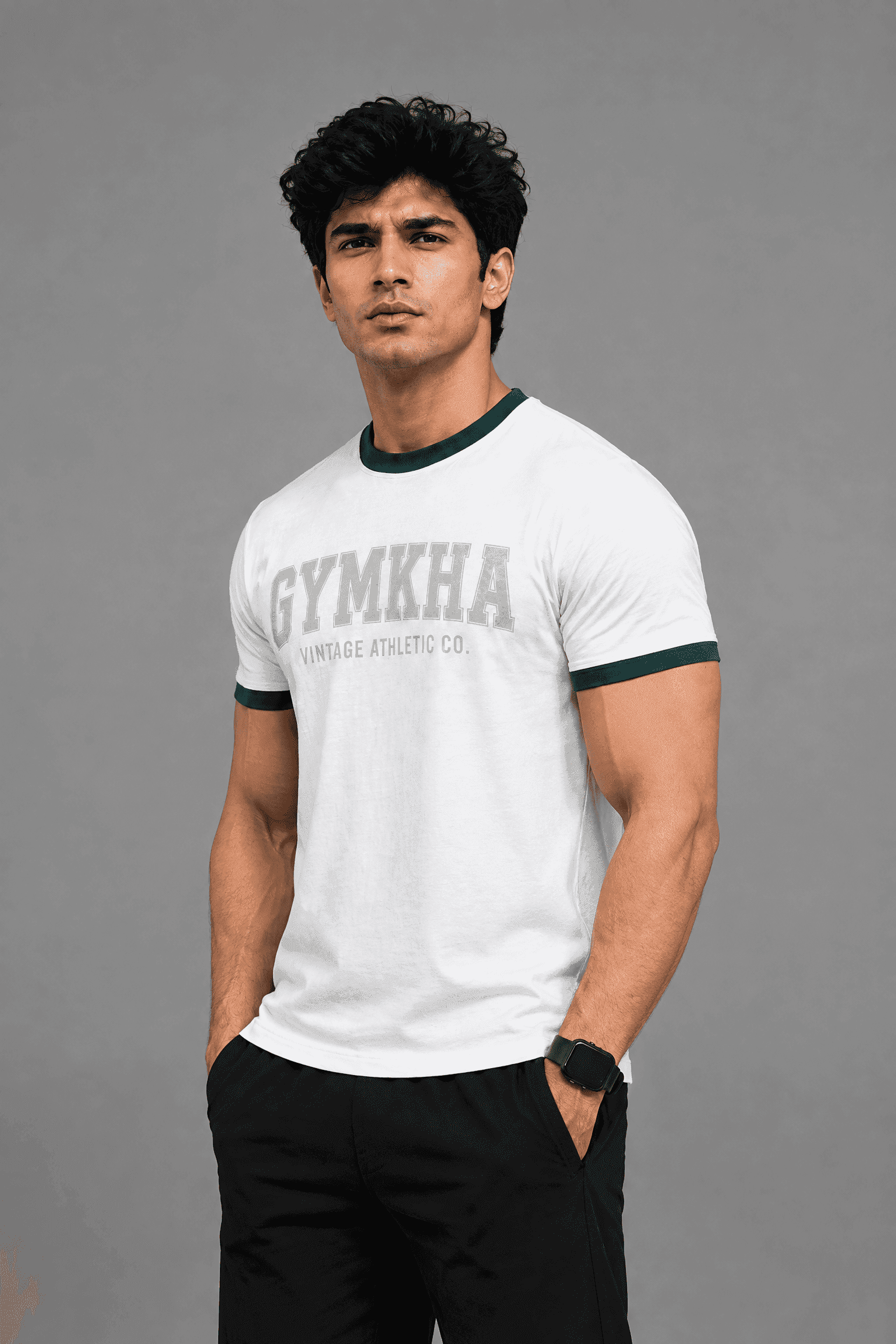 Old Skool - White Ringer Tee thumbnail 2
